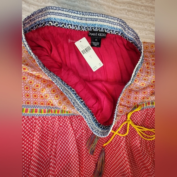 Anthropologie Tanvi Kedia Colorful Flowy Boho Maxi Skirt Womens Size Small NWT - Picture 4 of 12
